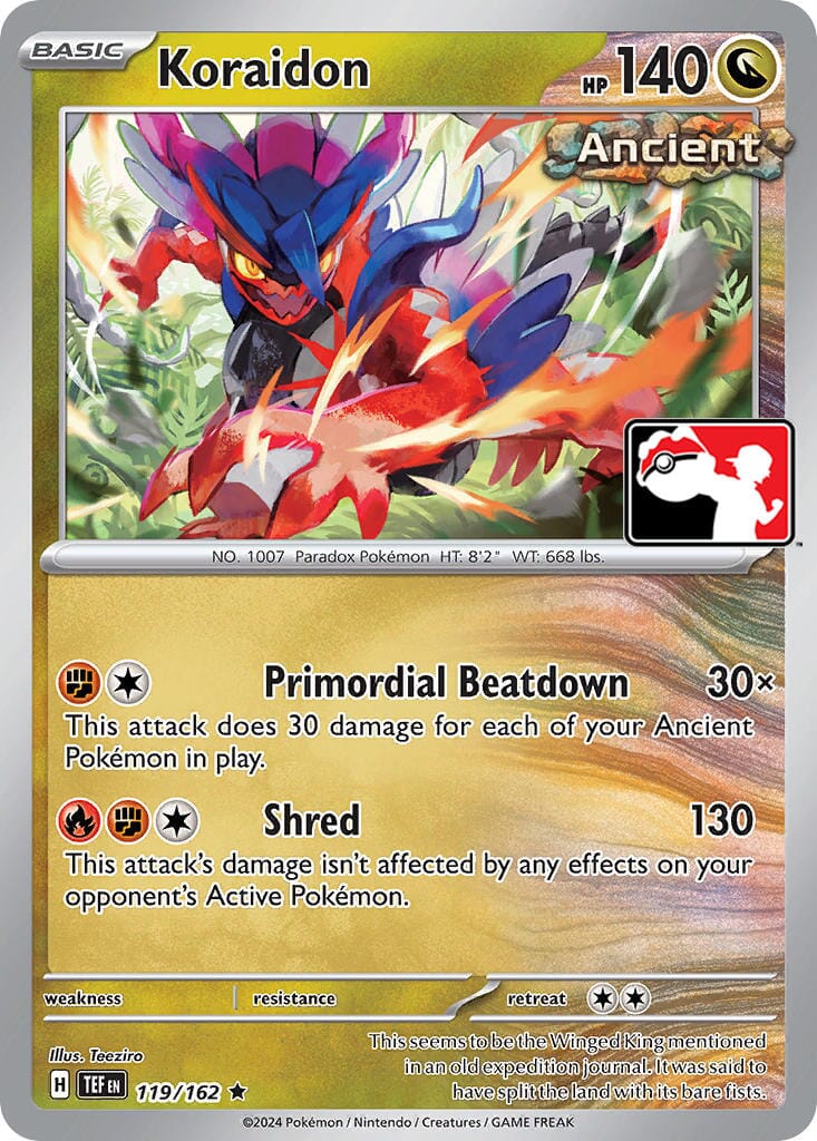 Koraidon (119/162) [Prize Pack Series Five] Pokemon Single Pokémon  | Multizone: Comics And Games