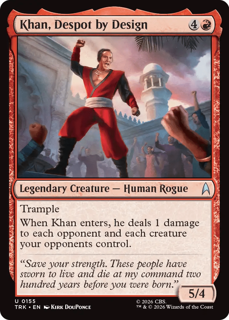 Khan, Despot by Design [Star Trek] MTG Single Magic: The Gathering  | Multizone: Comics And Games