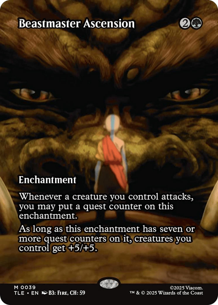 Beastmaster Ascension (Borderless) [Avatar: The Last Airbender: Eternal-Legal] MTG Single Magic: The Gathering  | Multizone: Comics And Games