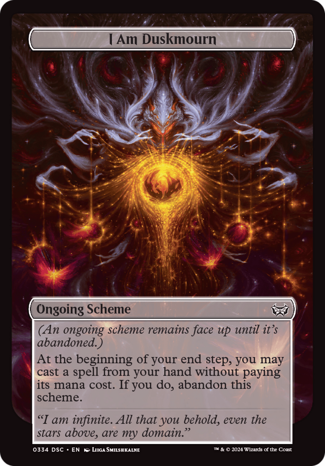 I Am Duskmourn (Full Art) [Duskmourn: Archenemy] MTG Single Magic: The Gathering  | Multizone: Comics And Games