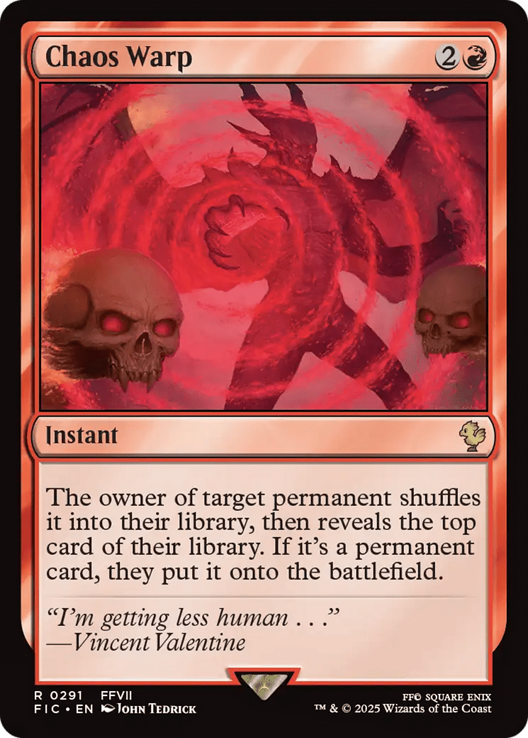 Chaos Warp [FINAL FANTASY Commander] MTG Single Magic: The Gathering  | Multizone: Comics And Games