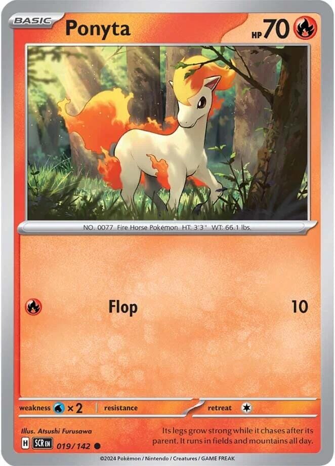 Ponyta (019/142) [Scarlet & Violet: Stellar Crown] Pokemon Single Pokémon  | Multizone: Comics And Games