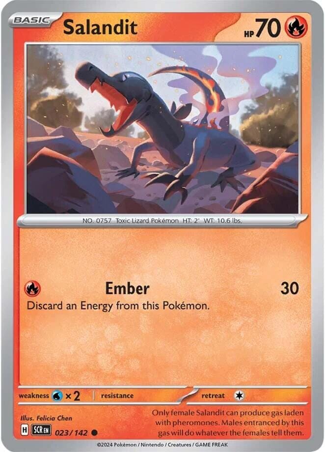 Salandit (023/142) [Scarlet & Violet: Stellar Crown] Pokemon Single Pokémon  | Multizone: Comics And Games
