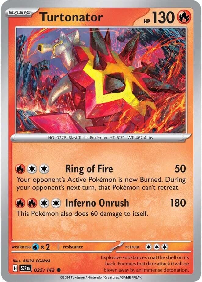 Turtonator (025/142) [Scarlet & Violet: Stellar Crown] Pokemon Single Pokémon  | Multizone: Comics And Games