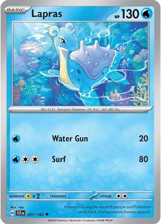 Lapras (031/142) [Scarlet & Violet: Stellar Crown] Pokemon Single Pokémon  | Multizone: Comics And Games