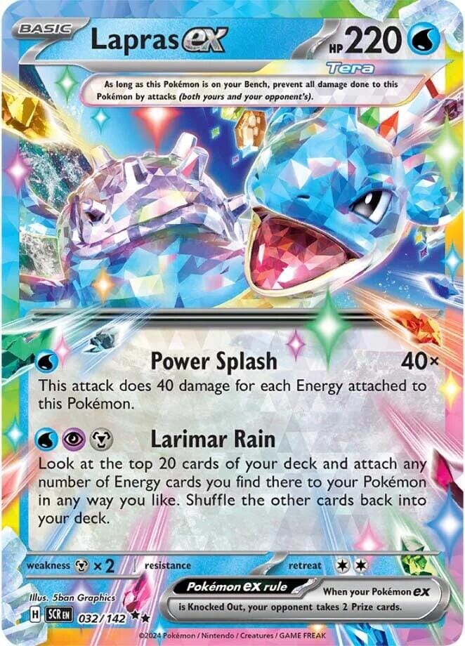 Lapras ex (032/142) [Scarlet & Violet: Stellar Crown] Pokemon Single Pokémon  | Multizone: Comics And Games