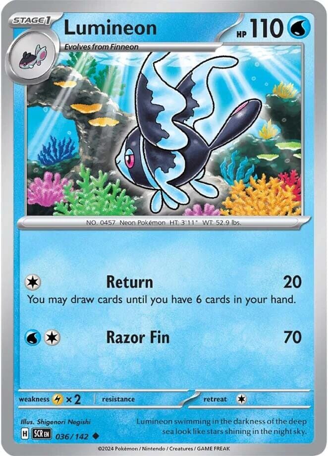 Lumineon (036/142) [Scarlet & Violet: Stellar Crown] Pokemon Single Pokémon  | Multizone: Comics And Games