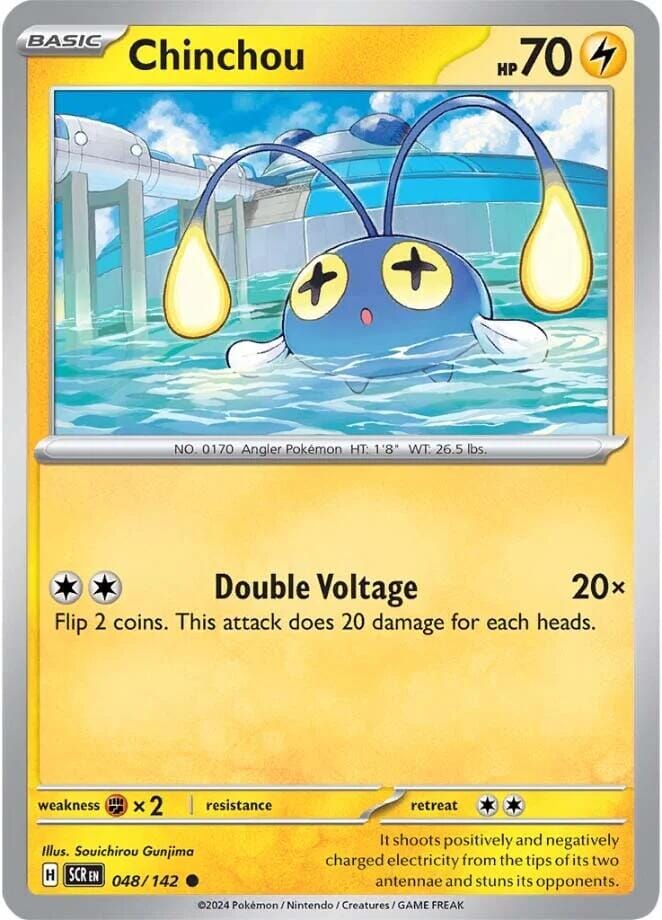 Chinchou (048/142) [Scarlet & Violet: Stellar Crown] Pokemon Single Pokémon  | Multizone: Comics And Games