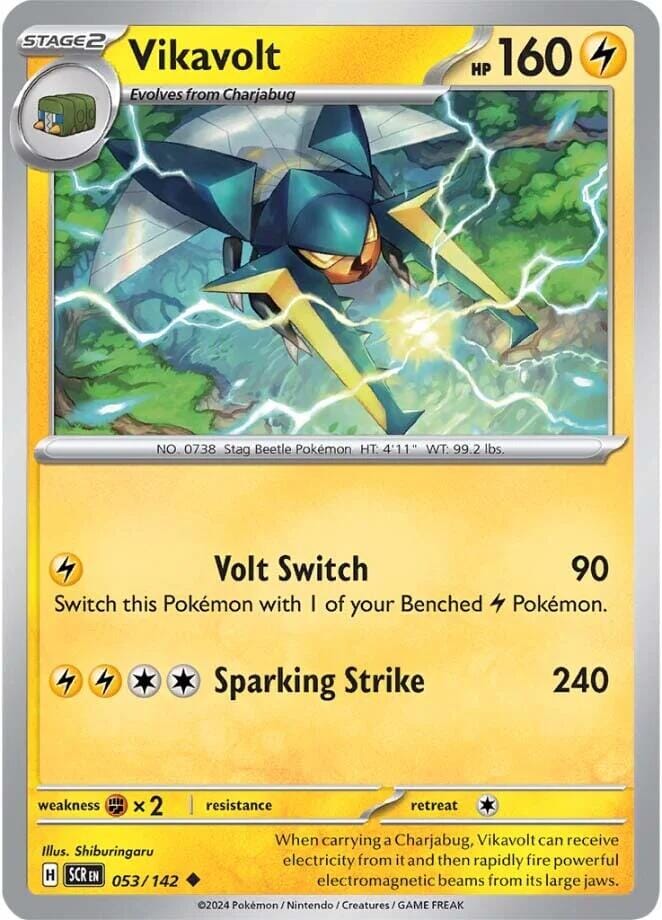 Vikavolt (053/142) [Scarlet & Violet: Stellar Crown] Pokemon Single Pokémon  | Multizone: Comics And Games