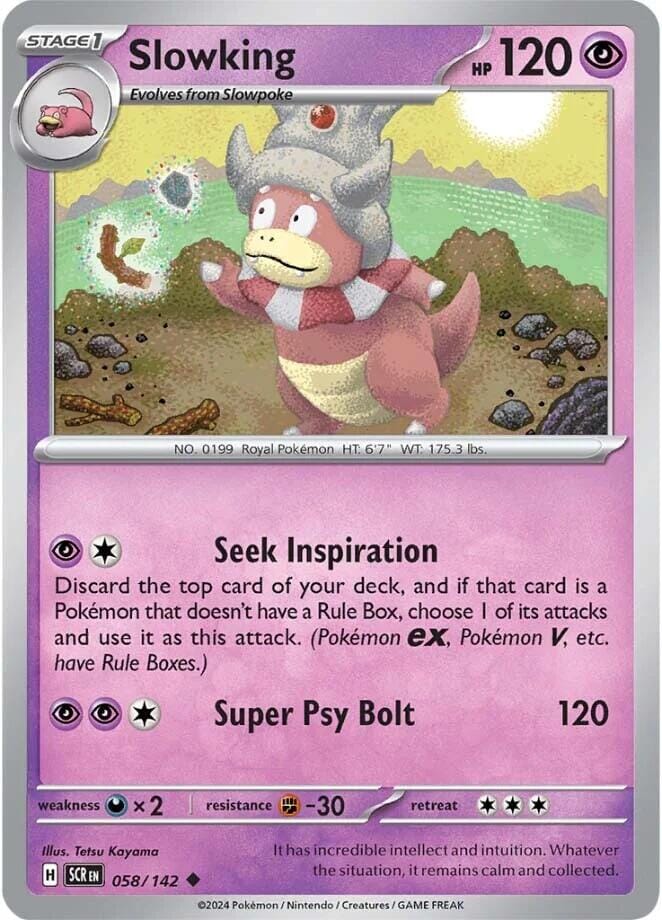 Slowking (058/142) [Scarlet & Violet: Stellar Crown] Pokemon Single Pokémon  | Multizone: Comics And Games