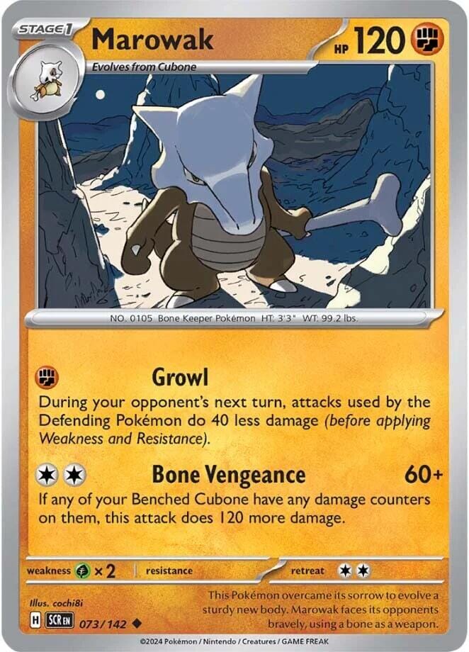 Marowak (073/142) [Scarlet & Violet: Stellar Crown] Pokemon Single Pokémon  | Multizone: Comics And Games