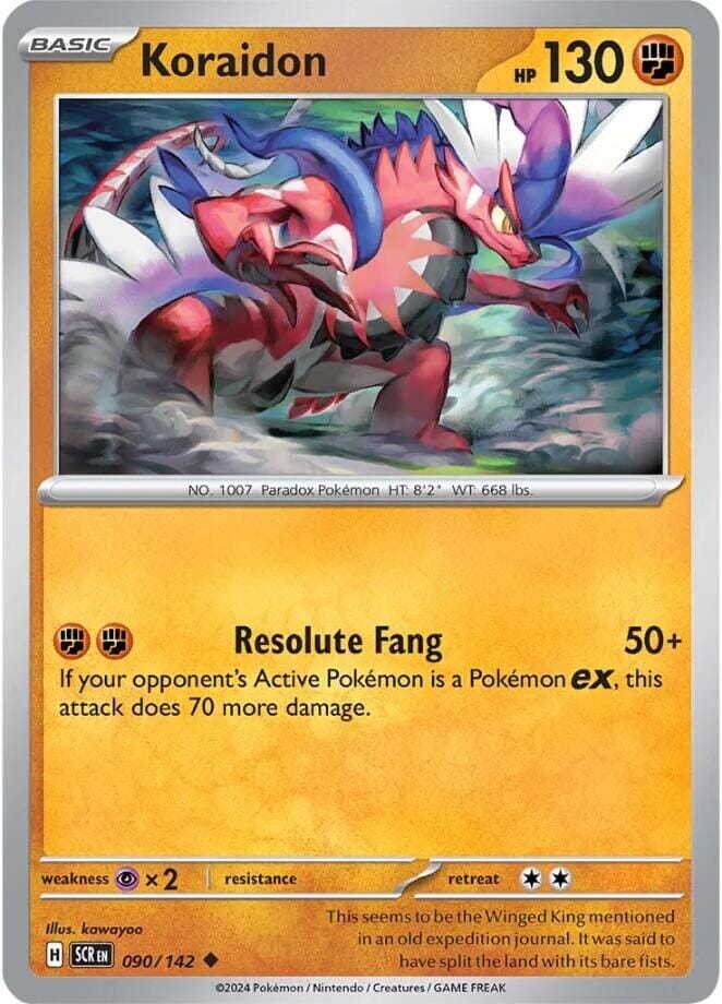 Koraidon (090/142) [Scarlet & Violet: Stellar Crown] Pokemon Single Pokémon  | Multizone: Comics And Games