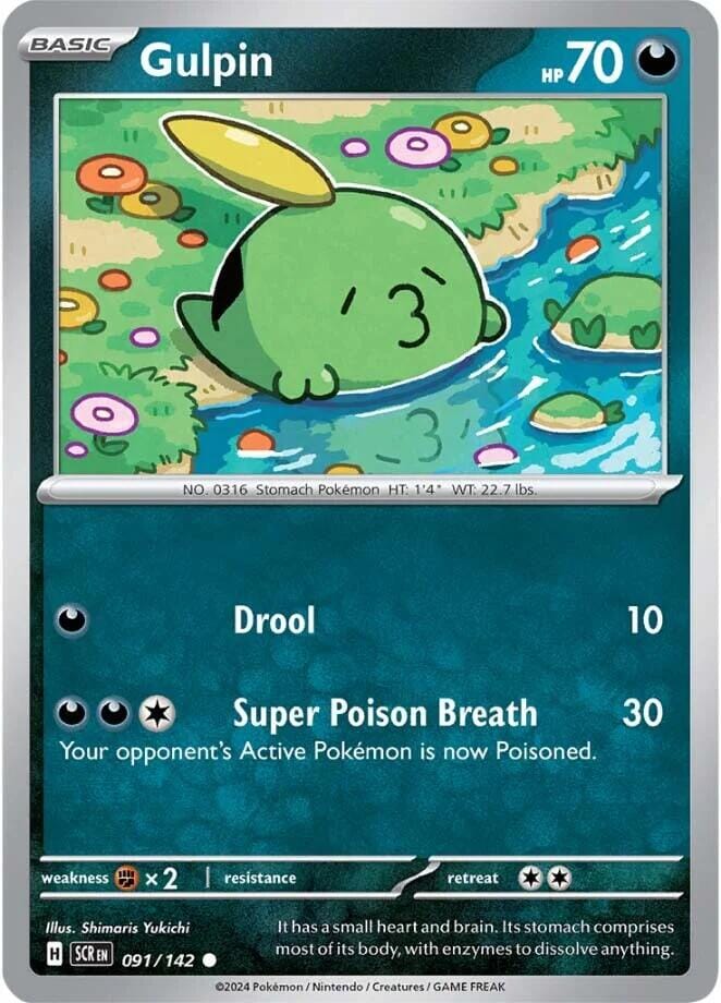 Gulpin (091/142) [Scarlet & Violet: Stellar Crown] Pokemon Single Pokémon  | Multizone: Comics And Games