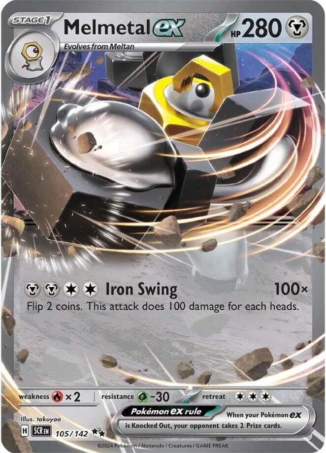 Melmetal ex (105/142) [Scarlet & Violet: Stellar Crown] Pokemon Single Pokémon  | Multizone: Comics And Games