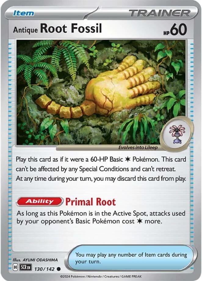 Antique Root Fossil (130/142) [Scarlet & Violet: Stellar Crown] Pokemon Single Pokémon  | Multizone: Comics And Games