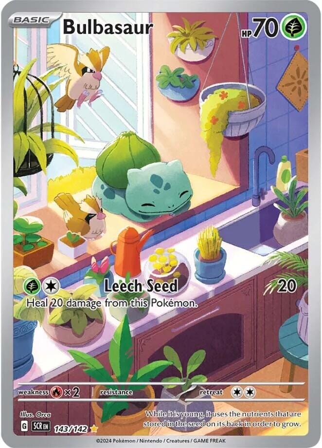 Bulbasaur (143/142) [Scarlet & Violet: Stellar Crown] Pokemon Single Pokémon  | Multizone: Comics And Games