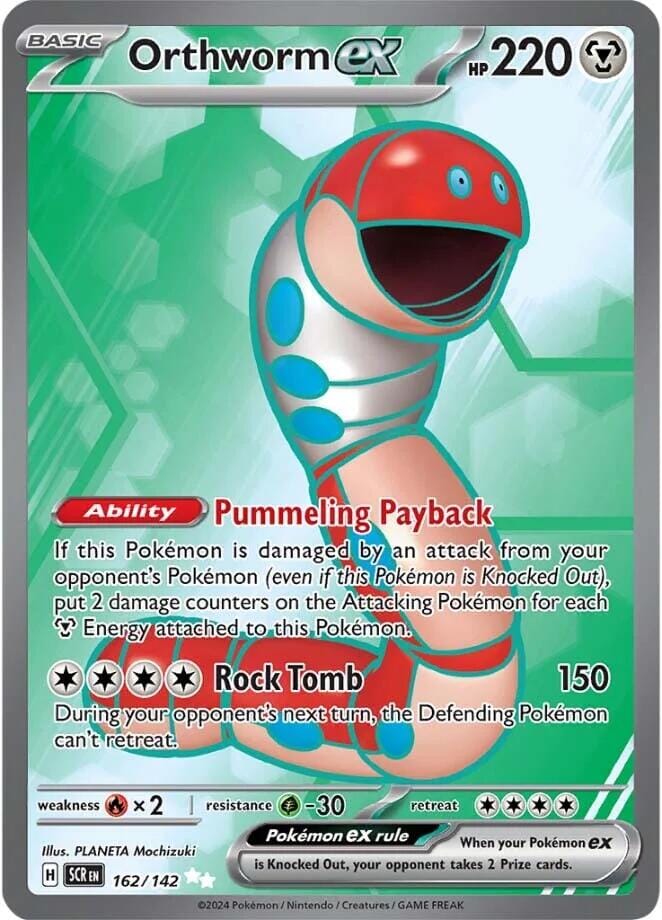 Orthworm ex (162/142) [Scarlet & Violet: Stellar Crown] Pokemon Single Pokémon  | Multizone: Comics And Games