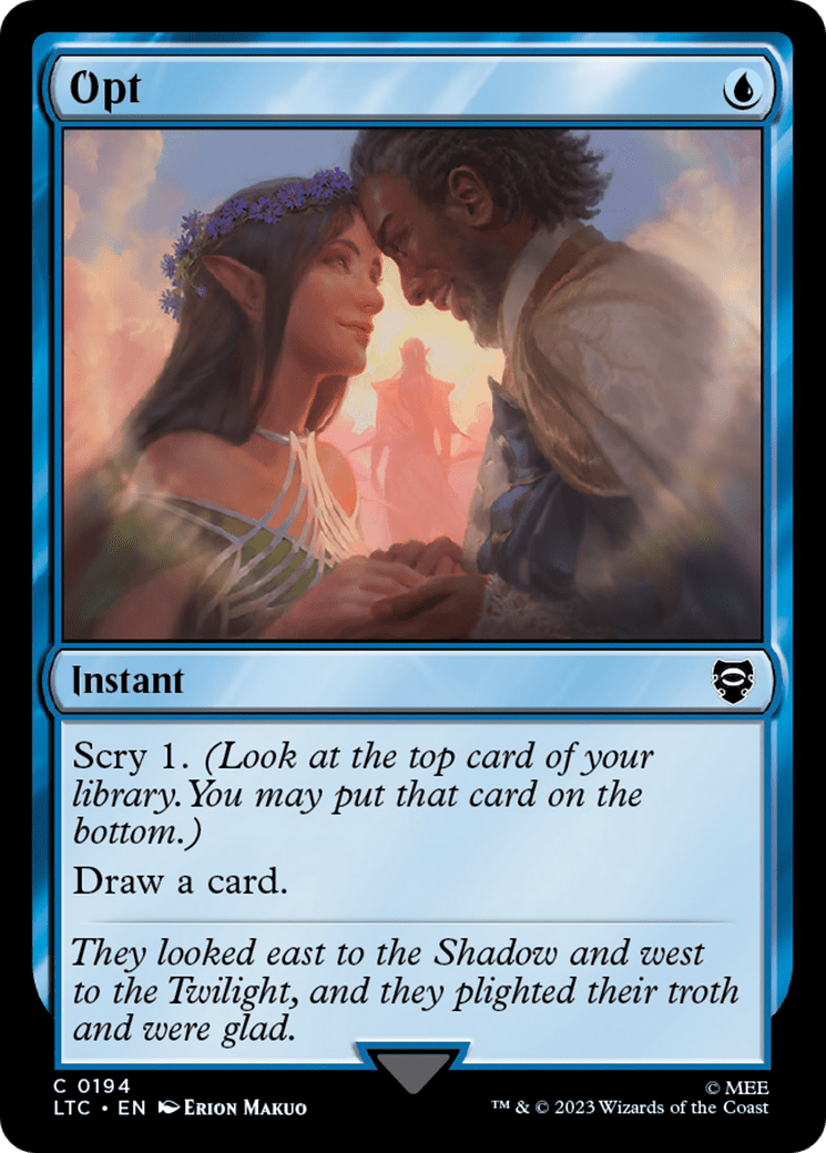 Opt [The Lord of the Rings: Tales of Middle-Earth Commander] MTG Single Magic: The Gathering  | Multizone: Comics And Games