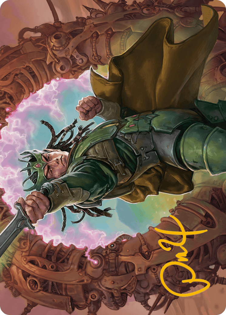 Eladamri, Korvecdal Art Card (Gold-Stamped Signature) [Modern Horizons 3 Art Series] MTG Single Magic: The Gathering  | Multizone: Comics And Games