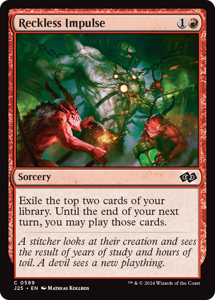 Reckless Impulse [Foundations Jumpstart] MTG Single Magic: The Gathering  | Multizone: Comics And Games