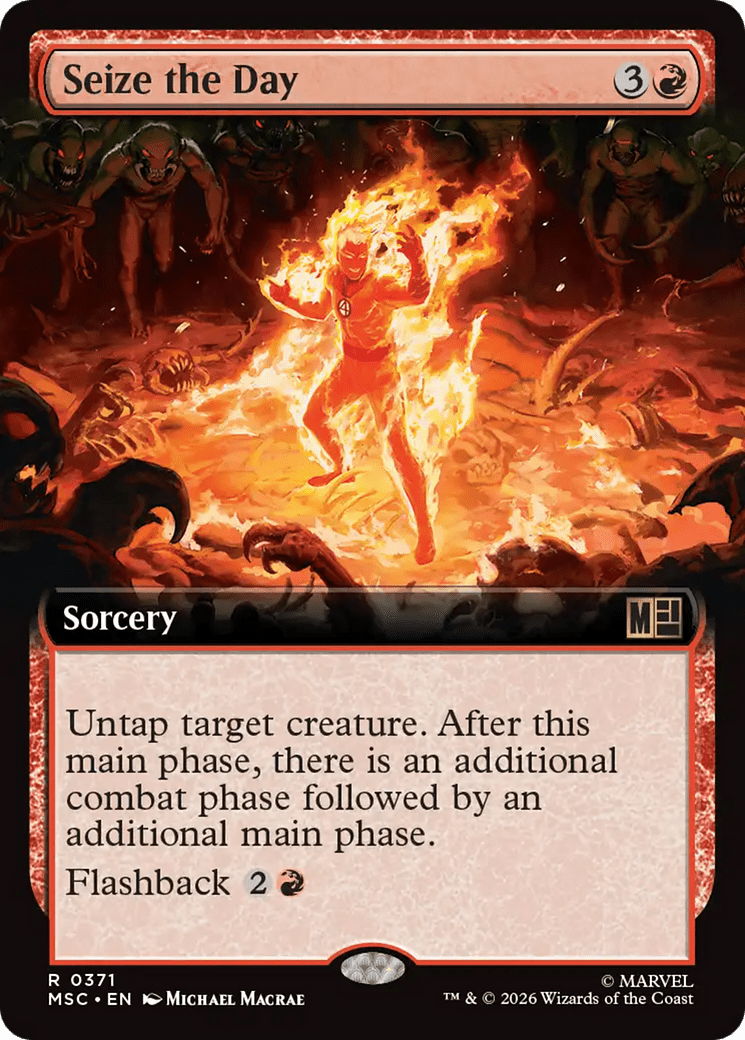 Seize the Day (Extended Art) [Marvel Super Heroes Commander] MTG Single Magic: The Gathering  | Multizone: Comics And Games