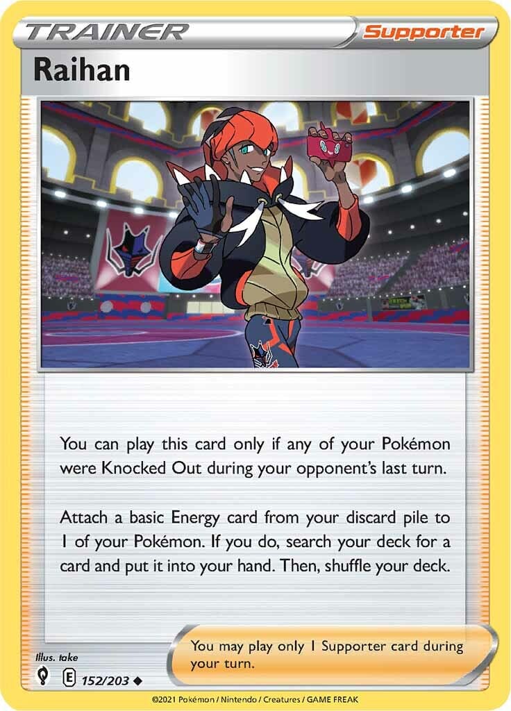 Raihan (152/203) [Sword & Shield: Evolving Skies] Pokemon Single Pokémon  | Multizone: Comics And Games
