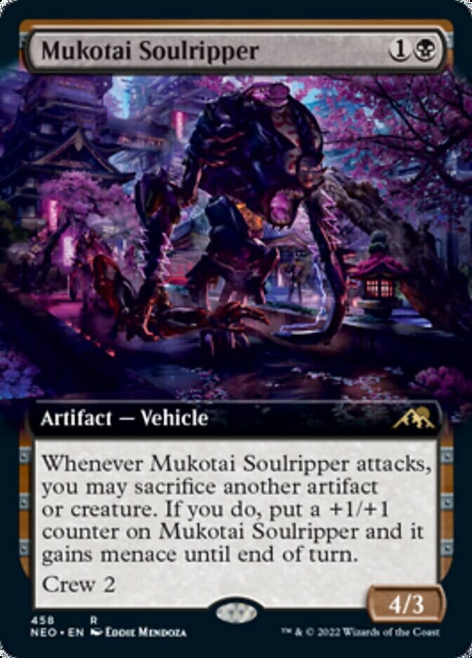 Mukotai Soulripper (Extended Art) [Kamigawa: Neon Dynasty] MTG Single Magic: The Gathering  | Multizone: Comics And Games