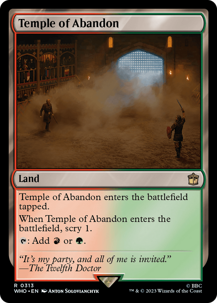 Temple of Abandon [Doctor Who] MTG Single Magic: The Gathering  | Multizone: Comics And Games