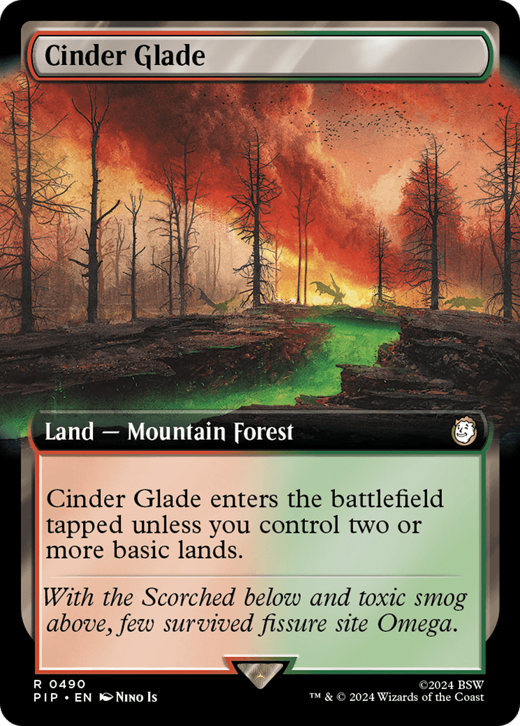 Cinder Glade (Extended Art) [Fallout] MTG Single Magic: The Gathering  | Multizone: Comics And Games