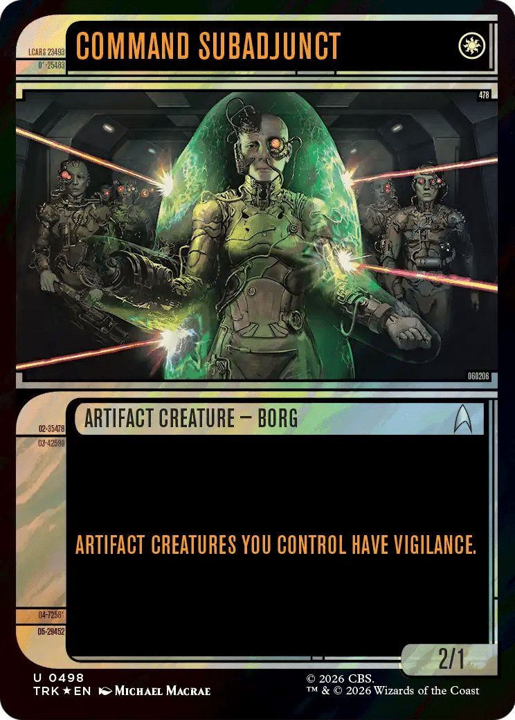 Command Subadjunct (Showcase) (Surge Foil) [Star Trek] MTG Single Magic: The Gathering  | Multizone: Comics And Games