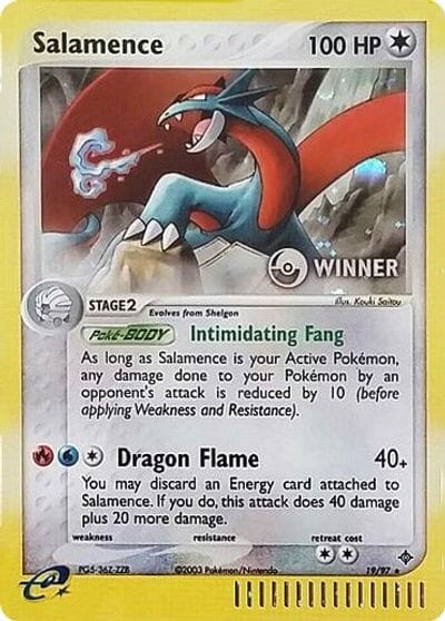 Salamence (19/97) (Winner) [League & Championship Cards] Pokemon Single Pokémon  | Multizone: Comics And Games