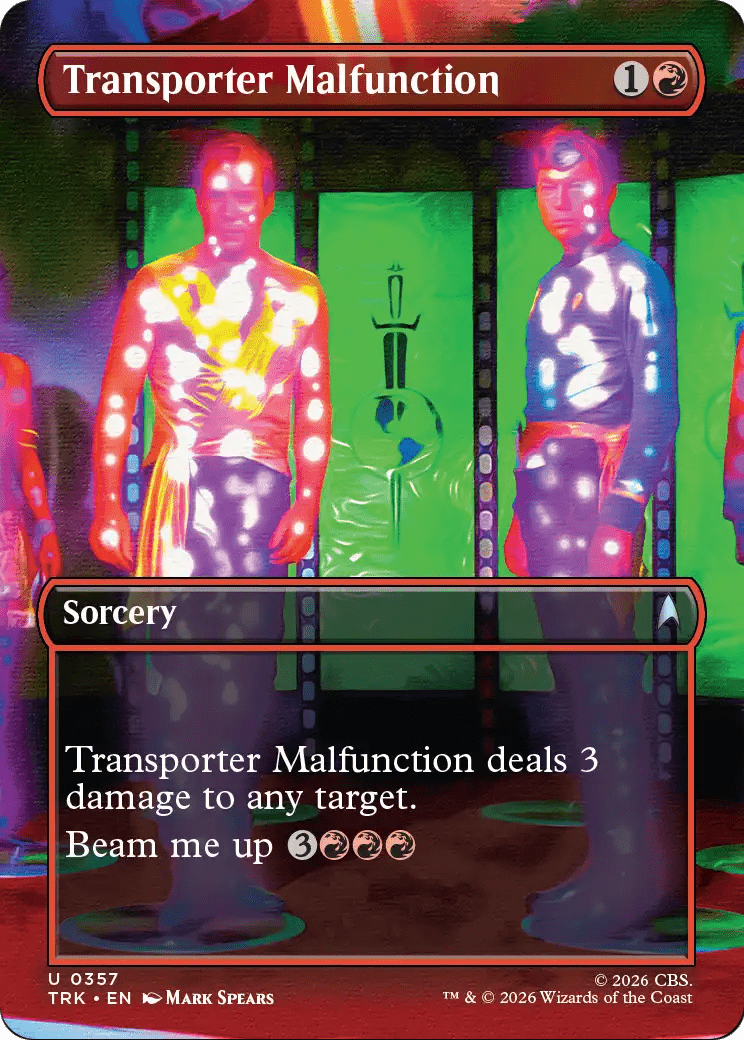 Transporter Malfunction (Borderless) [Star Trek] MTG Single Magic: The Gathering  | Multizone: Comics And Games