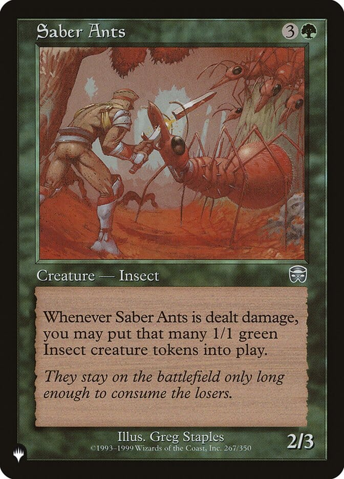 Saber Ants [The List] MTG Single Magic: The Gathering  | Multizone: Comics And Games