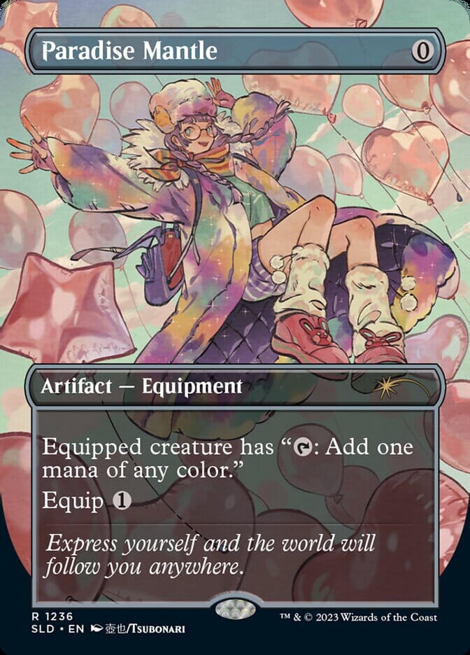 Paradise Mantle (Borderless) [Secret Lair Drop Series] MTG Single Magic: The Gathering  | Multizone: Comics And Games