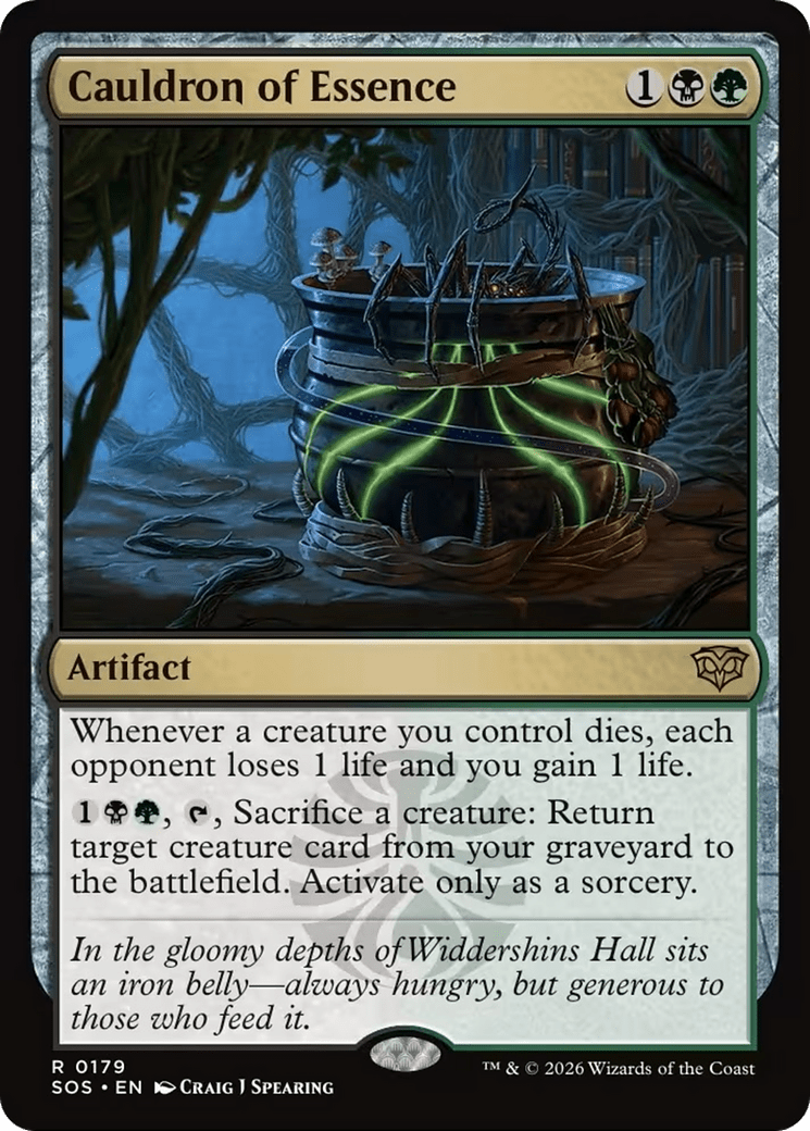 Cauldron of Essence [Secrets of Strixhaven] MTG Single Magic: The Gathering  | Multizone: Comics And Games