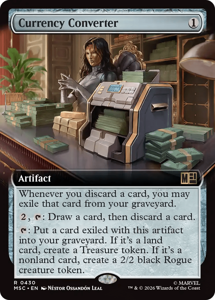 Currency Converter (Extended Art) [Marvel Super Heroes Commander] MTG Single Magic: The Gathering  | Multizone: Comics And Games