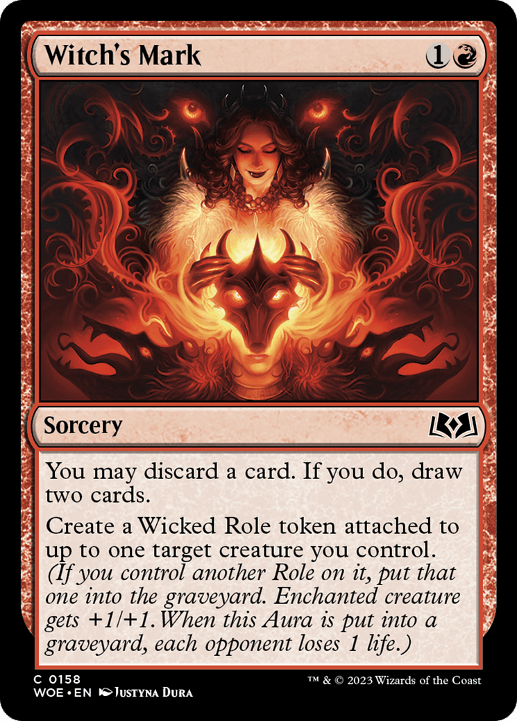 Witch's Mark [Wilds of Eldraine] MTG Single Magic: The Gathering  | Multizone: Comics And Games