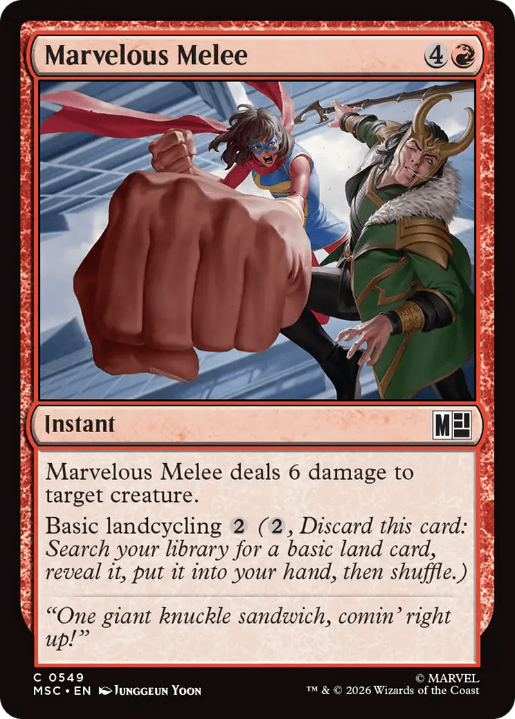 Marvelous Melee [Marvel Super Heroes Commander] MTG Single Magic: The Gathering  | Multizone: Comics And Games