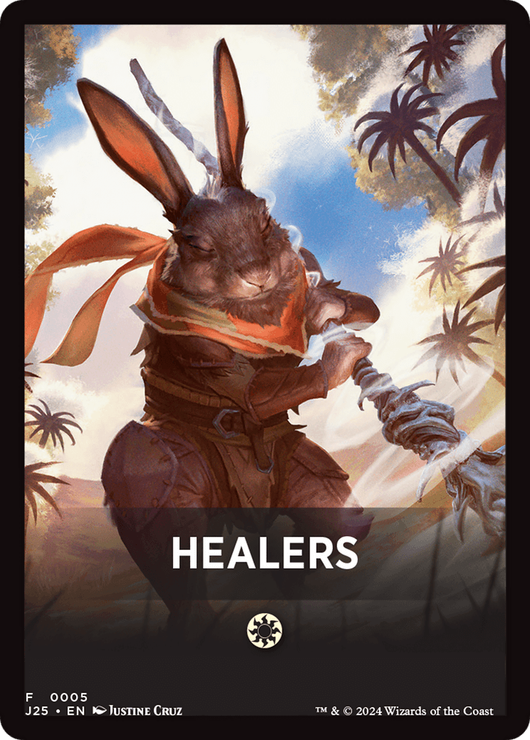 Healers Theme Card [Foundations Jumpstart Front Cards] MTG Single Magic: The Gathering  | Multizone: Comics And Games