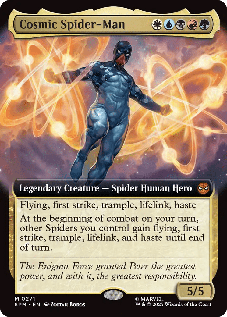 Cosmic Spider-Man (Extended Art) [Marvel's Spider-Man] MTG Single Magic: The Gathering  | Multizone: Comics And Games