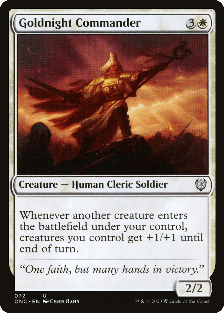 Goldnight Commander [Phyrexia: All Will Be One Commander] MTG Single Magic: The Gathering  | Multizone: Comics And Games