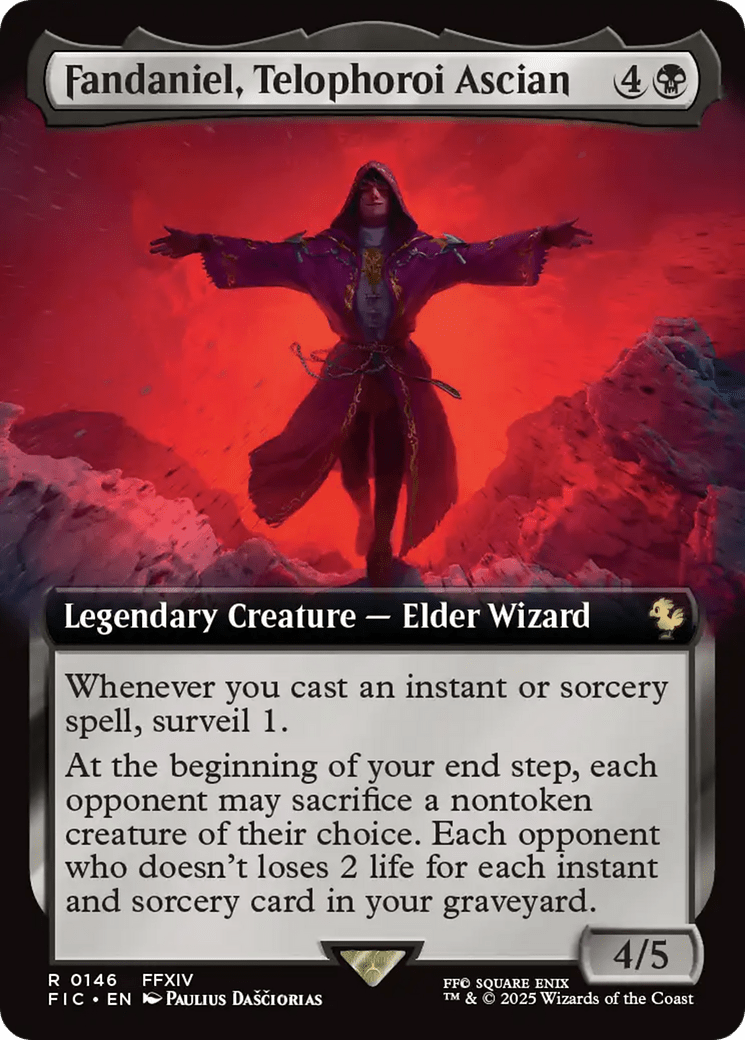 Fandaniel, Telophoroi Ascian (Extended Art) [FINAL FANTASY Commander] MTG Single Magic: The Gathering  | Multizone: Comics And Games