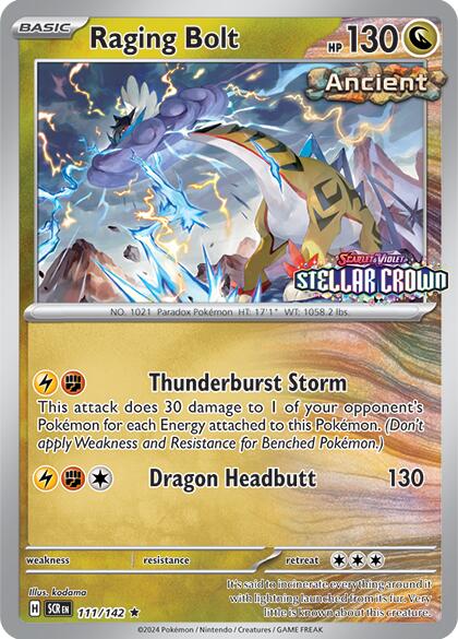 Raging Bolt (111/142) (Cosmo Holo - Best Buy Exclusive) [Miscellaneous Cards] | Multizone: Comics And Games