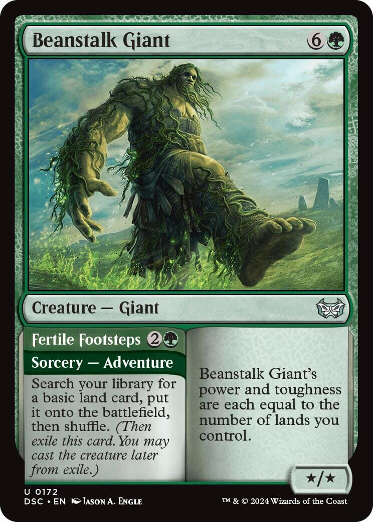 Beanstalk Giant [Duskmourn: House of Horror Commander] MTG Single Magic: The Gathering  | Multizone: Comics And Games
