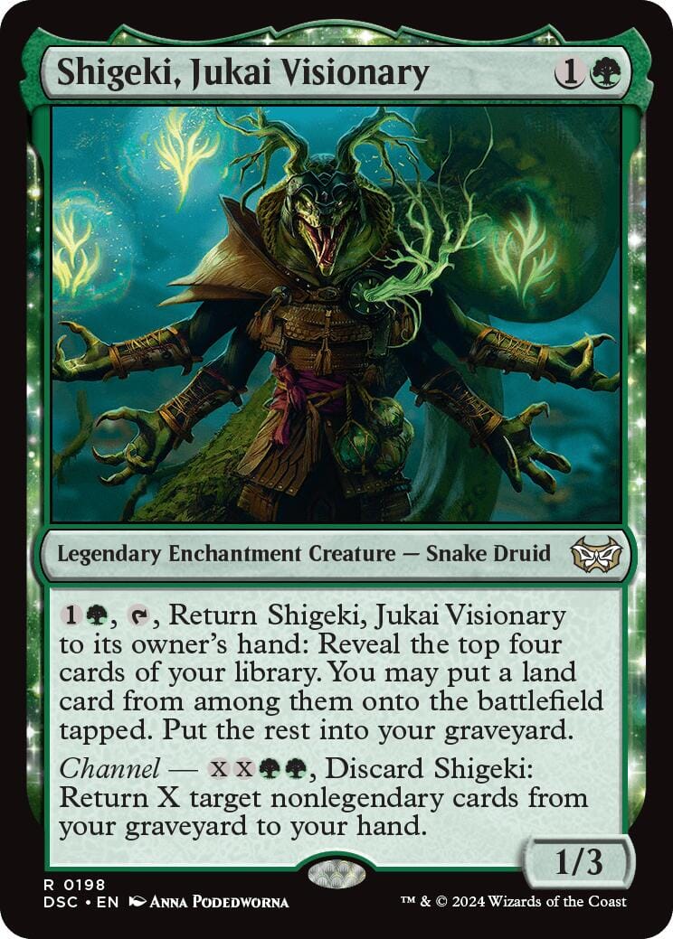 Shigeki, Jukai Visionary [Duskmourn: House of Horror Commander] MTG Single Magic: The Gathering  | Multizone: Comics And Games