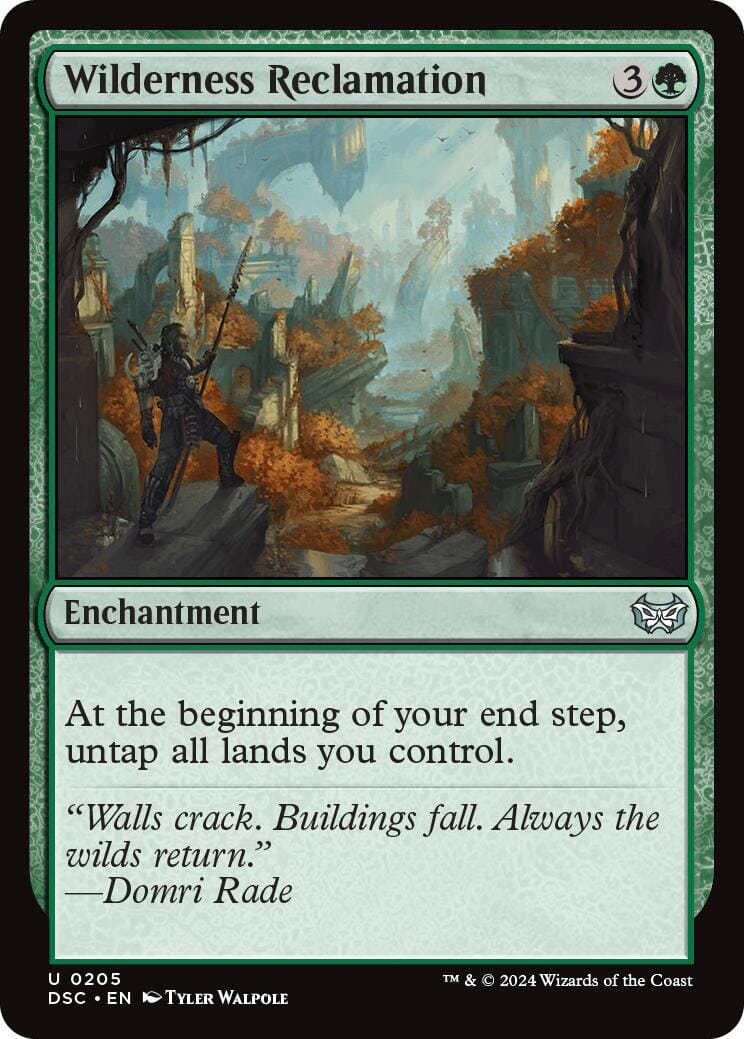 Wilderness Reclamation [Duskmourn: House of Horror Commander] MTG Single Magic: The Gathering  | Multizone: Comics And Games