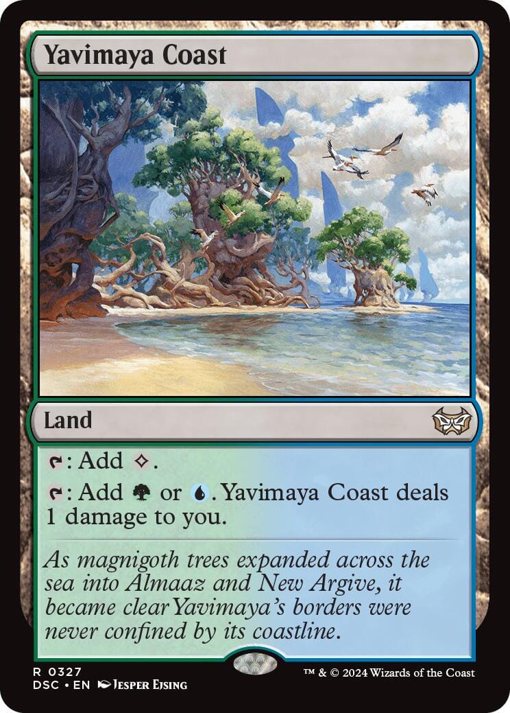 Yavimaya Coast [Duskmourn: House of Horror Commander] MTG Single Magic: The Gathering  | Multizone: Comics And Games