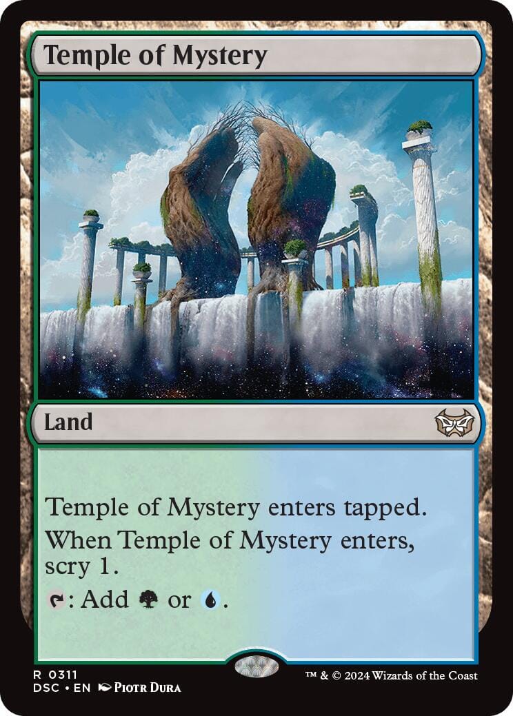 Temple of Mystery [Duskmourn: House of Horror Commander] MTG Single Magic: The Gathering  | Multizone: Comics And Games