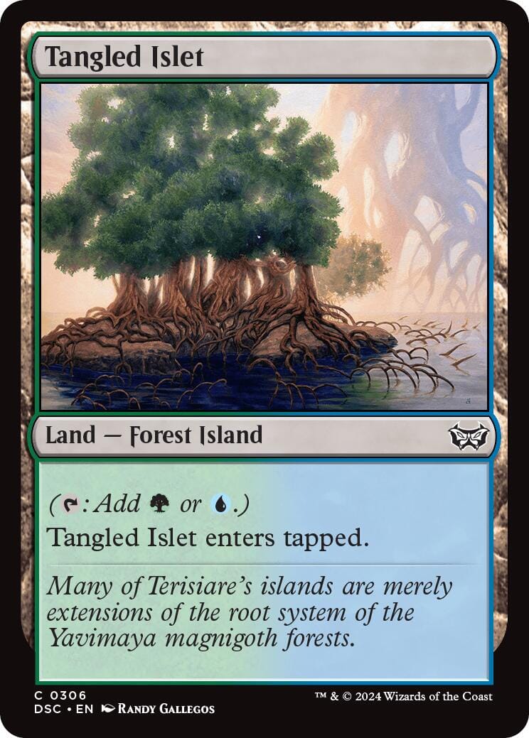 Tangled Islet [Duskmourn: House of Horror Commander] MTG Single Magic: The Gathering  | Multizone: Comics And Games