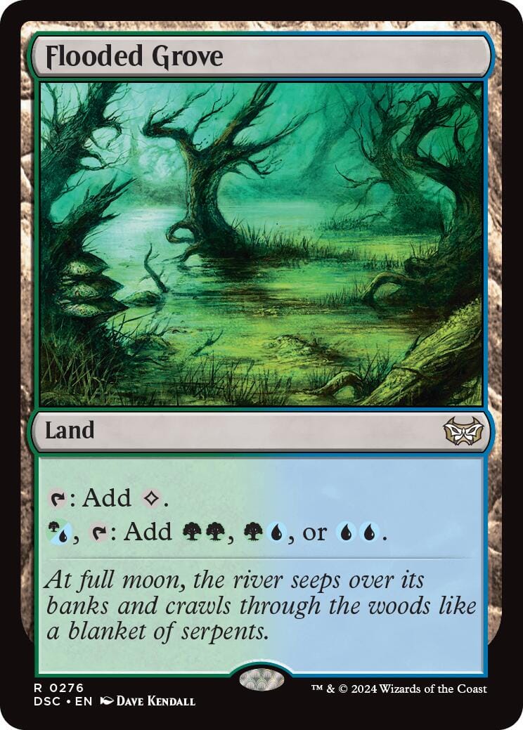 Flooded Grove [Duskmourn: House of Horror Commander] MTG Single Magic: The Gathering  | Multizone: Comics And Games
